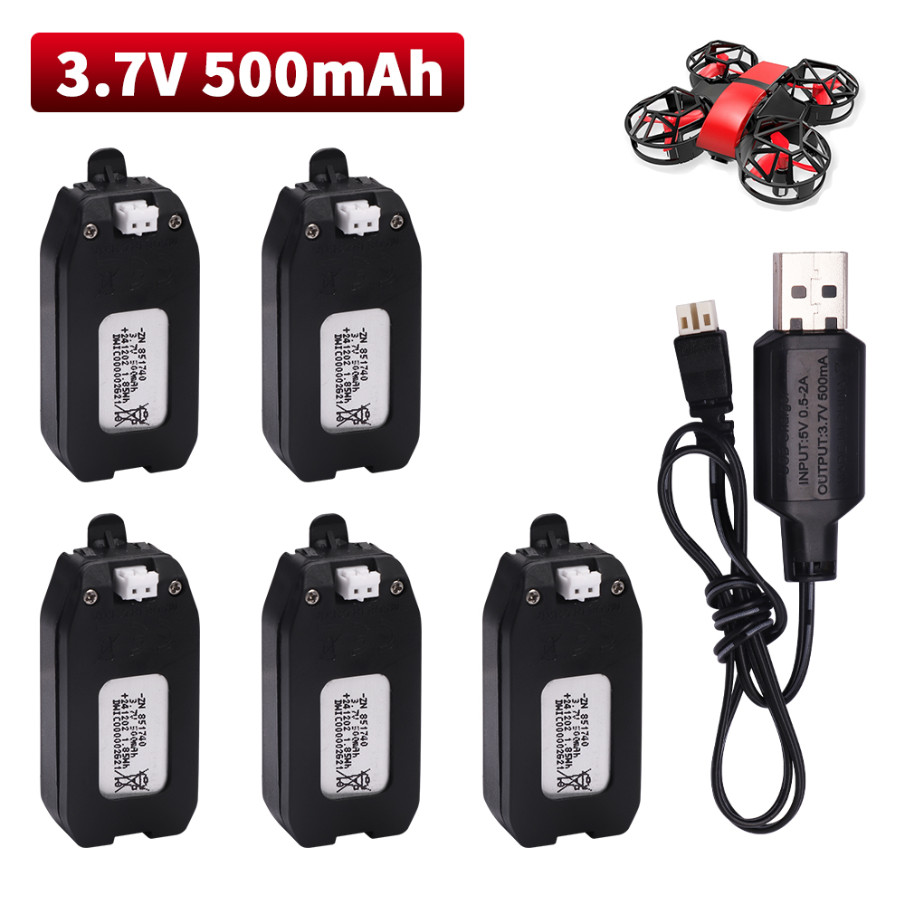 3.7V 500mAh Lithium Batterij V - Eachine Drone E010 recensie en prijs
